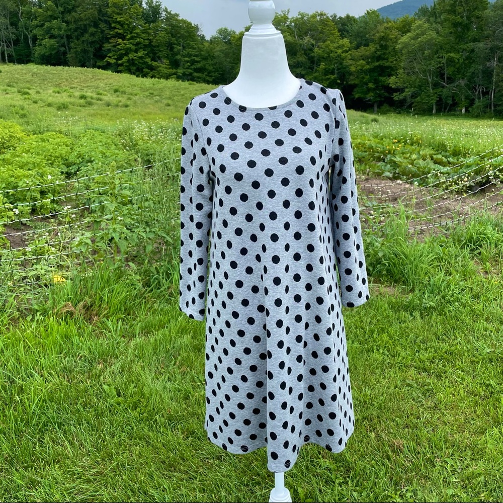 Stradivarius Polka Dot Pullover Shift Dress